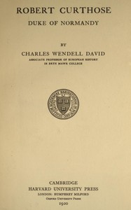 Cover of Robert Curthose, Duke of Normand...