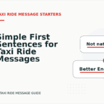 Simple First Sentences for Taxi Ride Messages