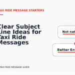 Clear Subject Line Ideas for Taxi Ride Messages