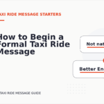 How to Begin a Formal Taxi Ride Message