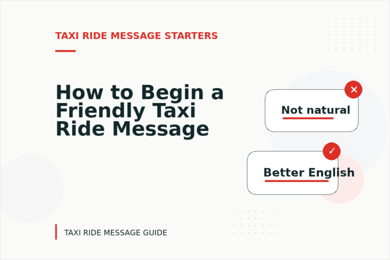 How to Begin a Friendly Taxi Ride Message How to Begin a Friendly Taxi Ride Message