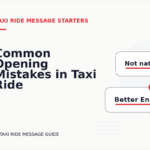 Common Opening Mistakes in Taxi Ride Messages