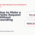 How to Make a Polite Request Without Sounding Demanding in Taxi Ride Message English