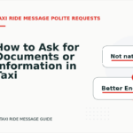 How to Ask for Documents or Information in Taxi Ride Message English