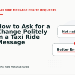 How to Ask for a Change Politely in a Taxi Ride Message