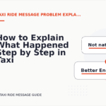 How to Explain What Happened Step by Step in Taxi Ride Message English