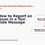 How to Report an Issue in a Taxi Ride Message
