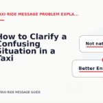 How to Clarify a Confusing Situation in a Taxi Ride Message