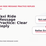 Taxi Ride Message Practice: Clear Reply Patterns