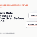 Taxi Ride Message Practice: Before and After Corrections
